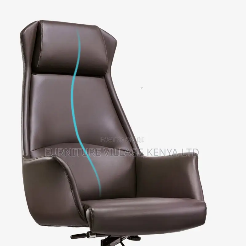 Executive Leather Swivel Desk Task Chair