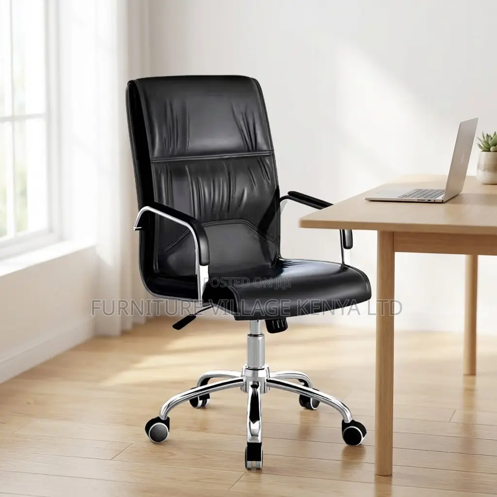 Leather Adjustable Homework Swivel Chair