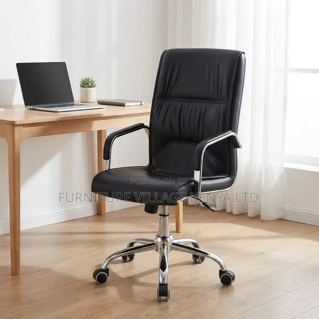 Leather Adjustable Homework Swivel Chair