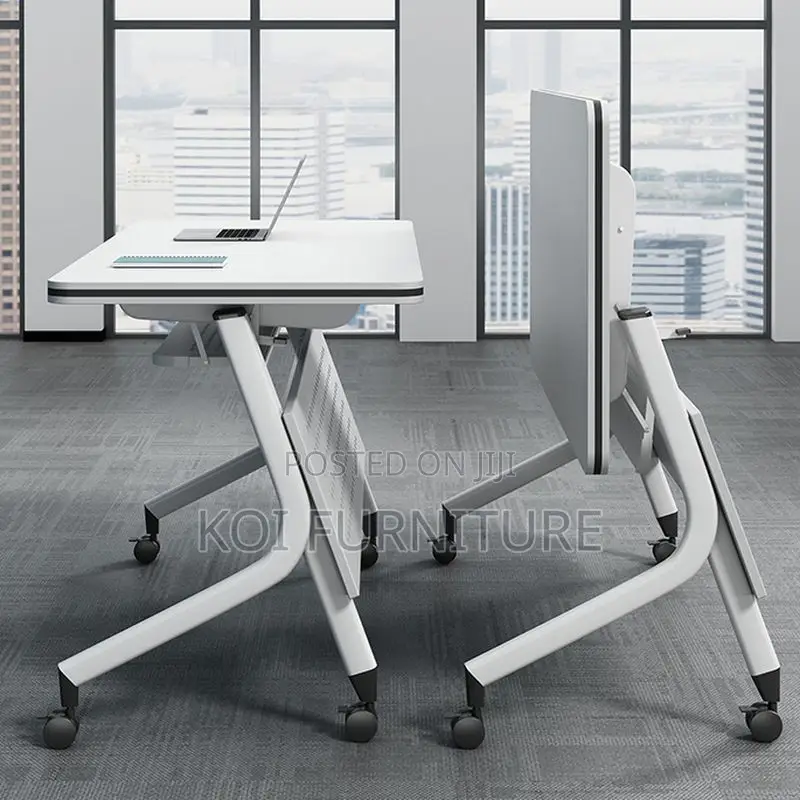 Office Desk; 1.2 Meter Folding Swivel Home Offfice Meeting Table