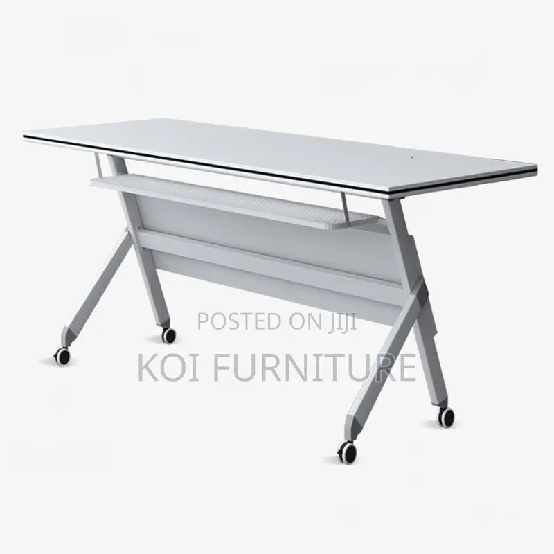 Office Desk; 1.2 Meter Folding Swivel Home Offfice Meeting Table