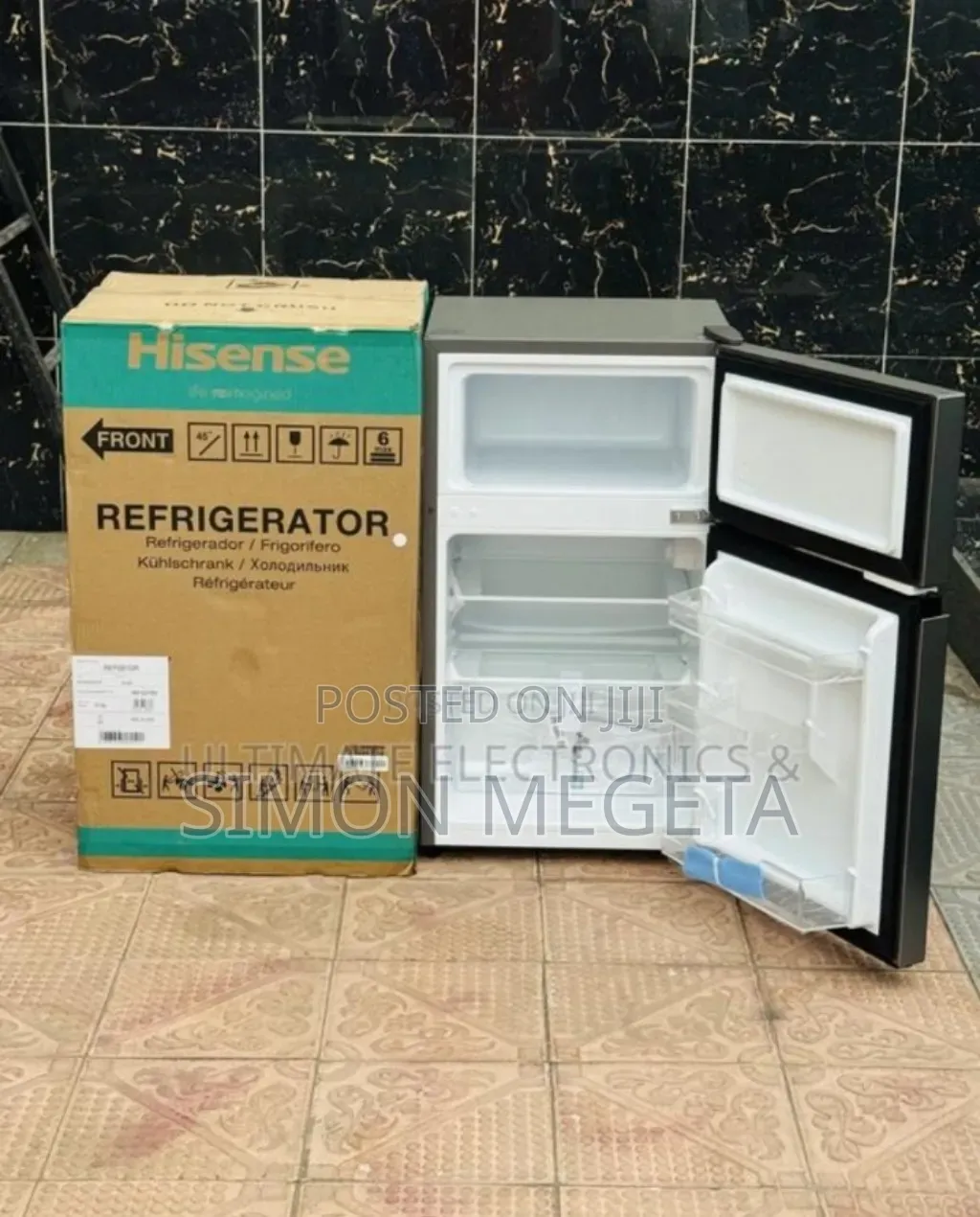 Mini Double Doors Hisense 91l Fridge