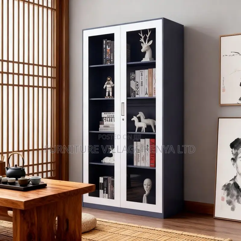 Modern Glass Door's Office Filling Cabinet