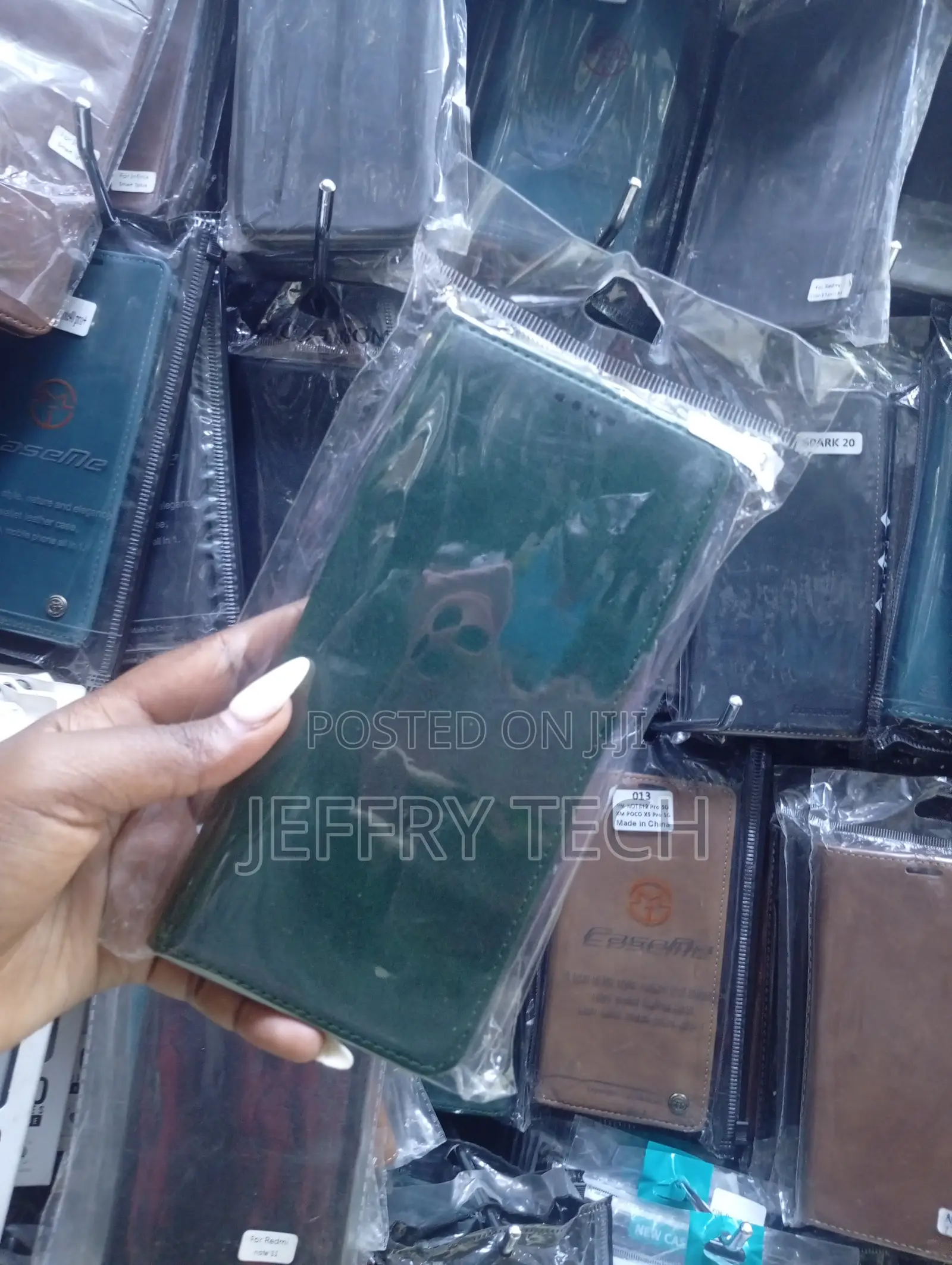 Flip Wallet Case Designed for Smartphones Like the Tecno Spark 20.
