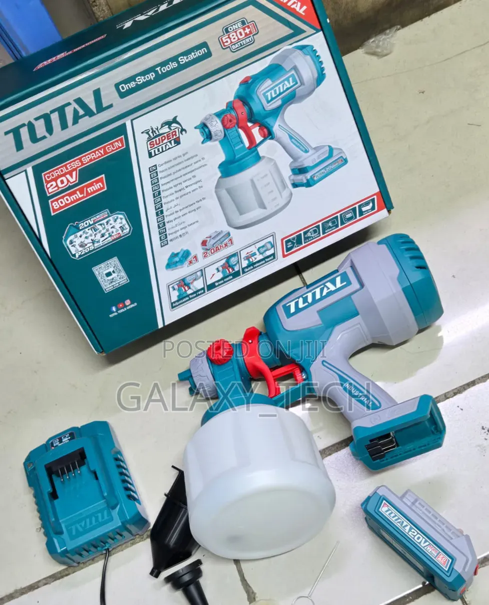 20v 1000ml Total Cordless/Rechargeable Spraygun/Paint Sprayer