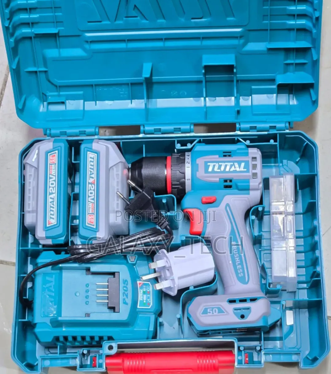 Total 50nm Compact Brushless Drill 20v