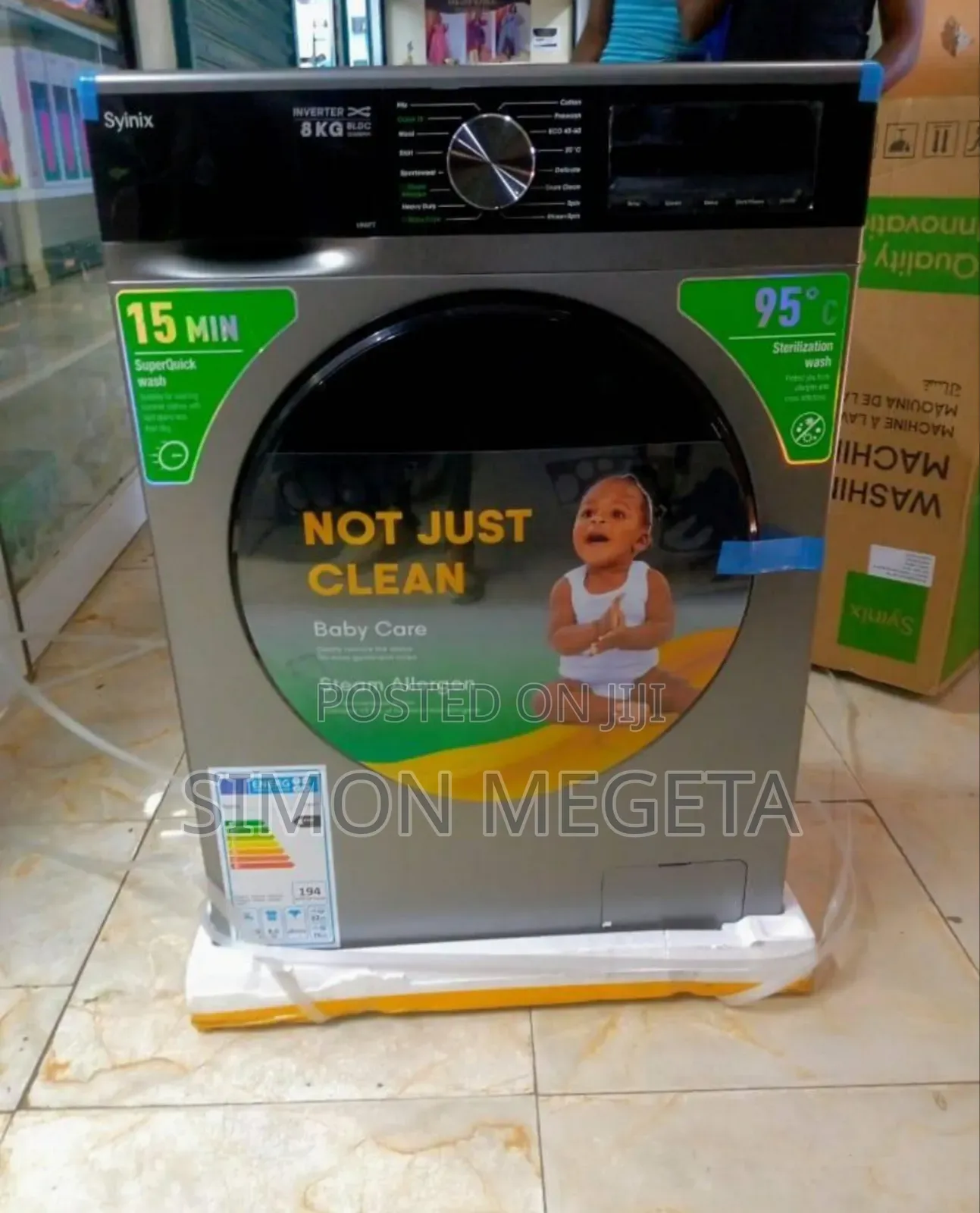 Syinix Automatic Washing Machine 8kg – Efficient Reliable