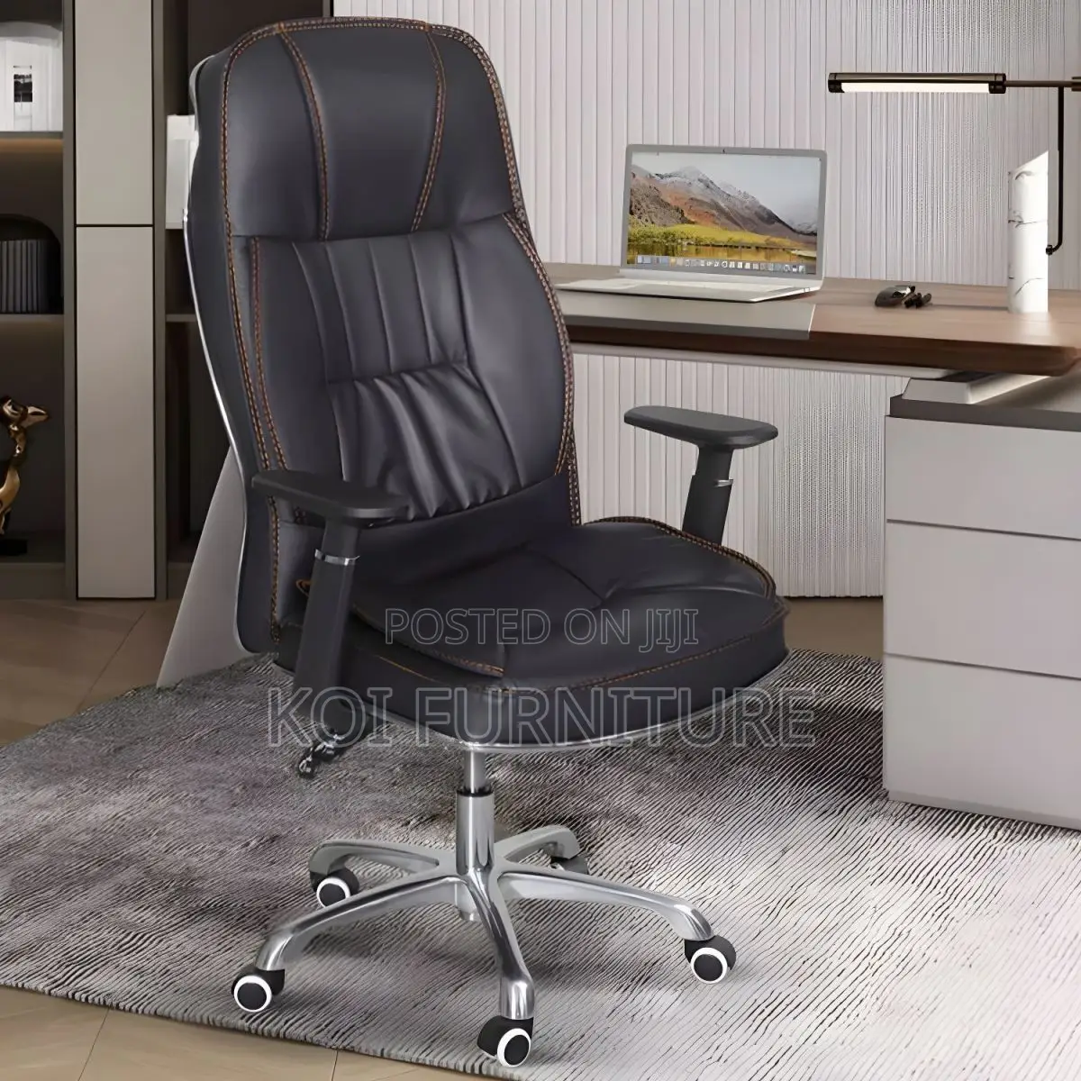 Office Chairs; High Back Leather Recliner Smooth Office Chair