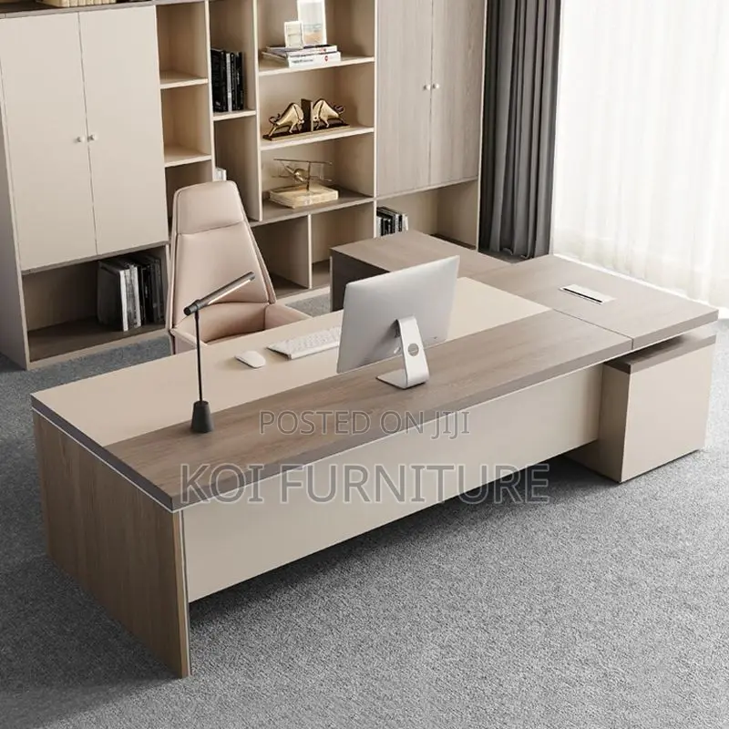 Office Desk; 1.6 Meters Executive L Shaped Desk With Drawers