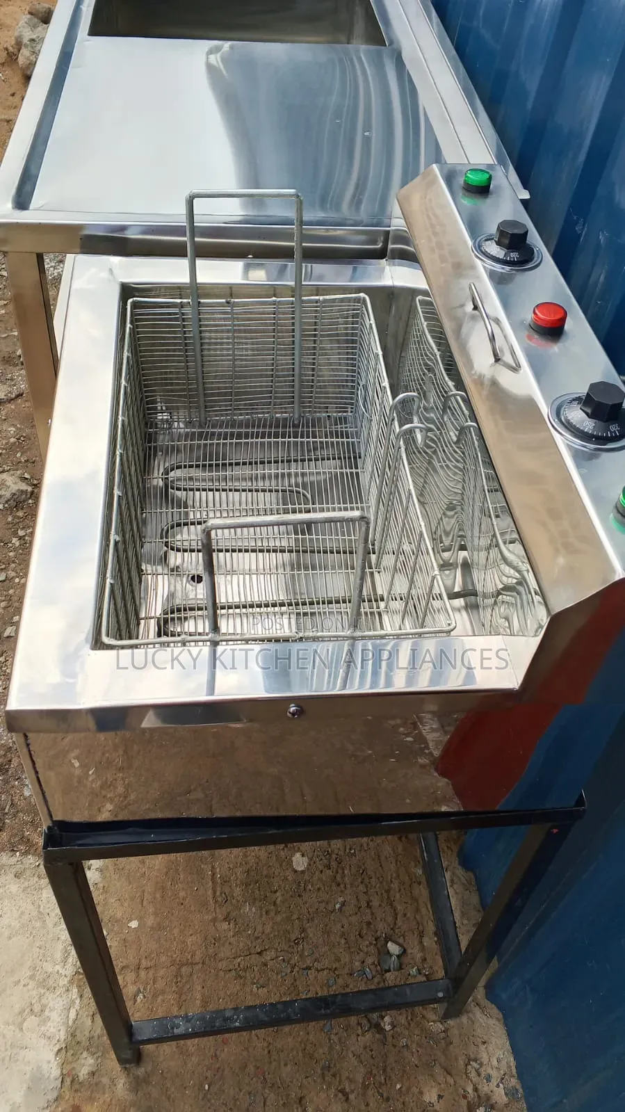 Heavy Duty Stainless Steel Madazi and Samaki Deep Fryer.