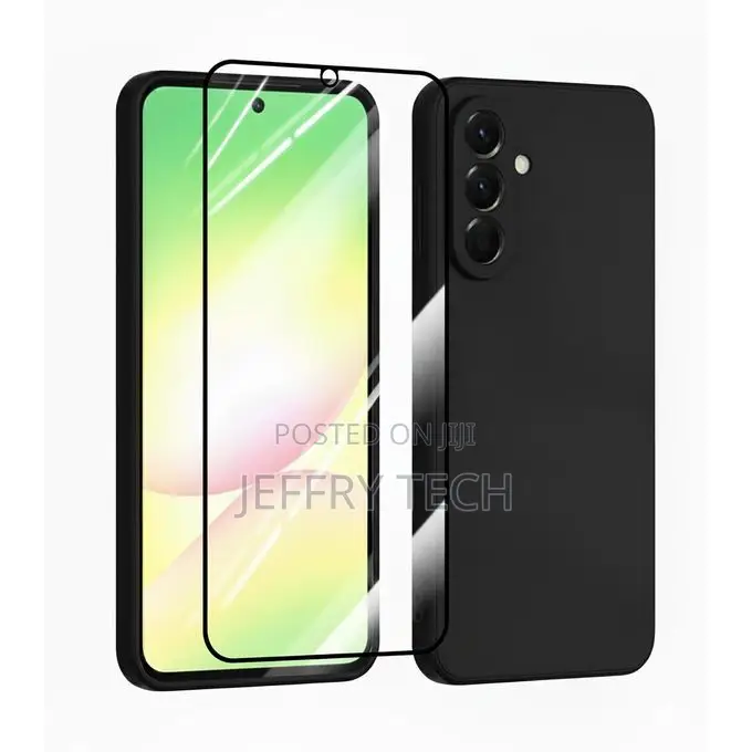 Samsung Galaxy A56 Silcone Case With Free Tempered Glass Protector, Fl