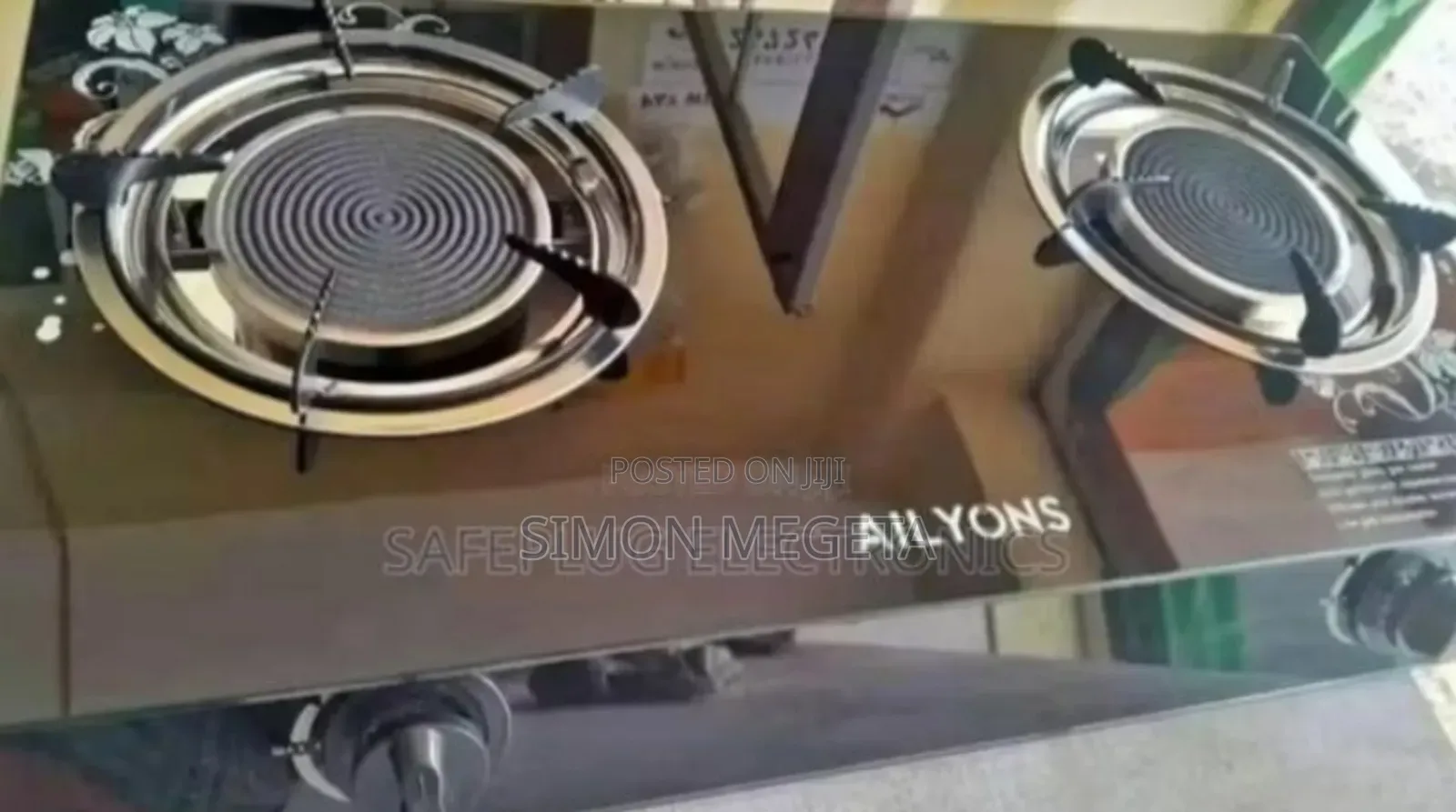 Automatic Ignition Ailyons 2burner Infrareds Cooker
