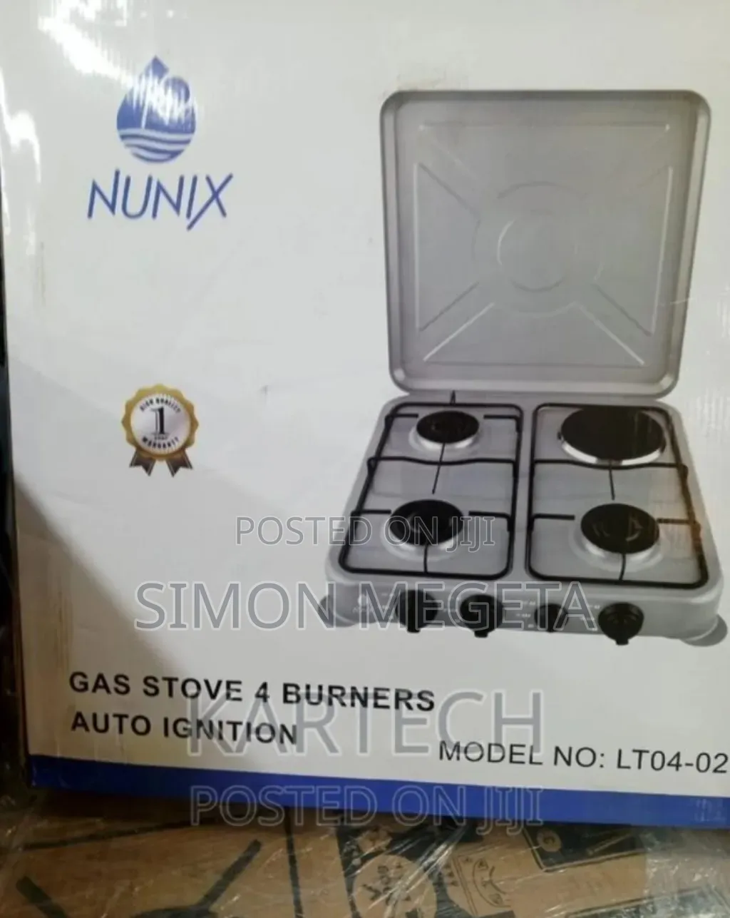 Colour Maroon Nunix 3+1 Cooker. Table Top