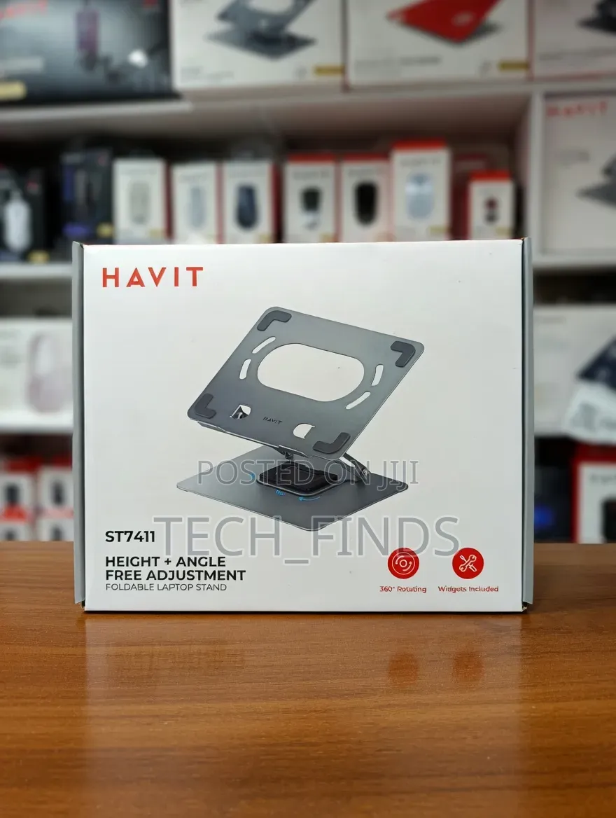 The Havit St7411 360° Rotating,Adjustable Laptop Stand