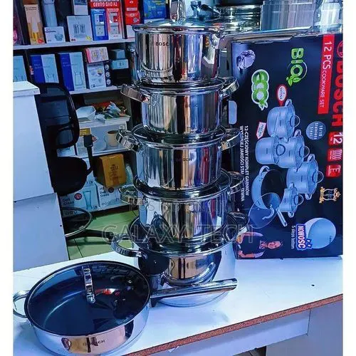 12pcs Bosch Stainless Steel Cookwares