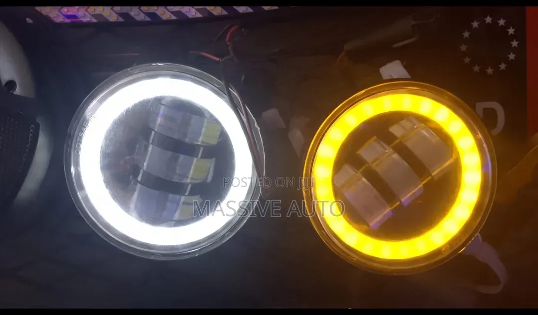 Led Fog Lights/ 3 Colours Led Car Fog Lights