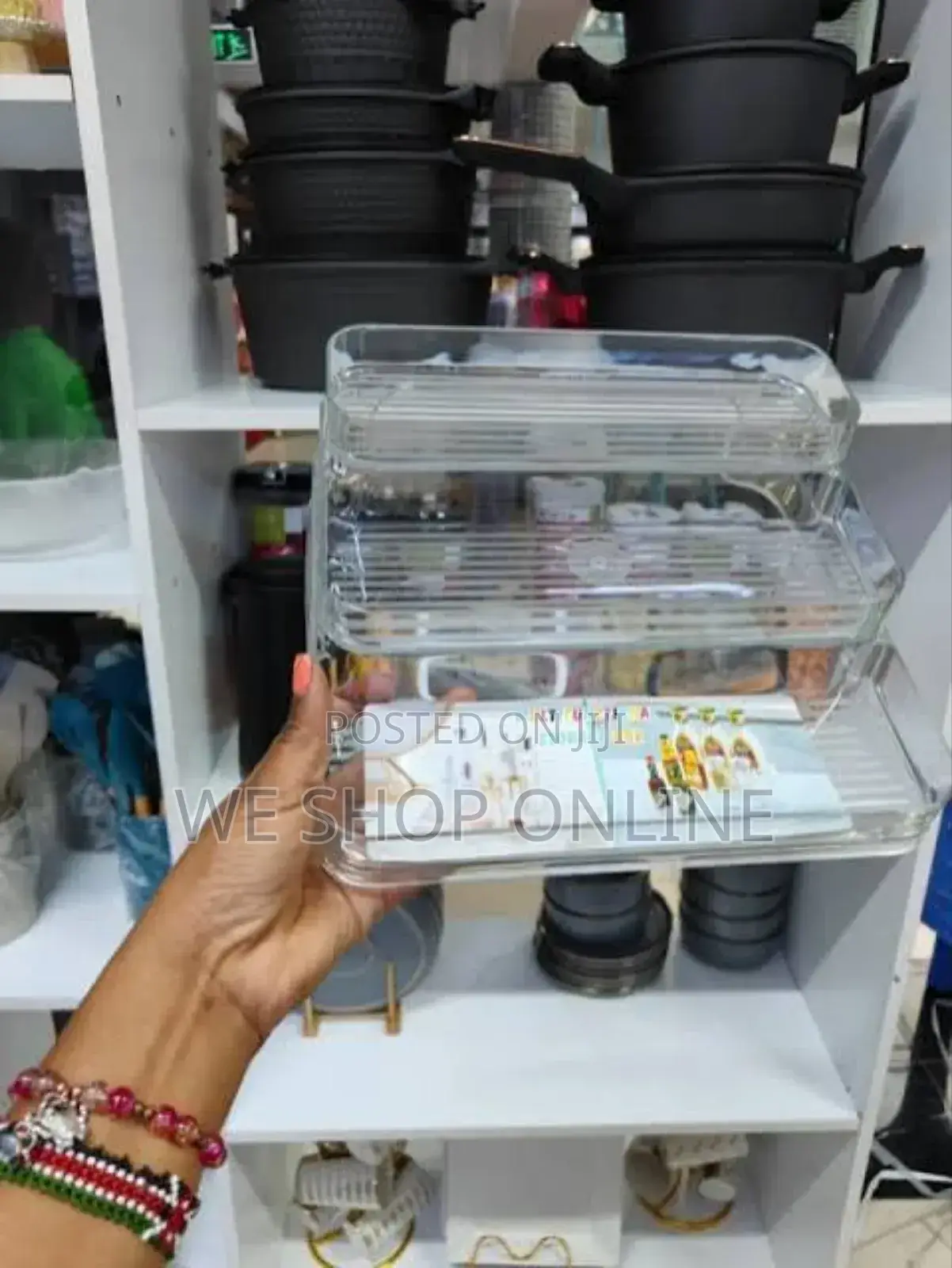 Acrylic Display Shelf Vanity Perfume Holder Organizer