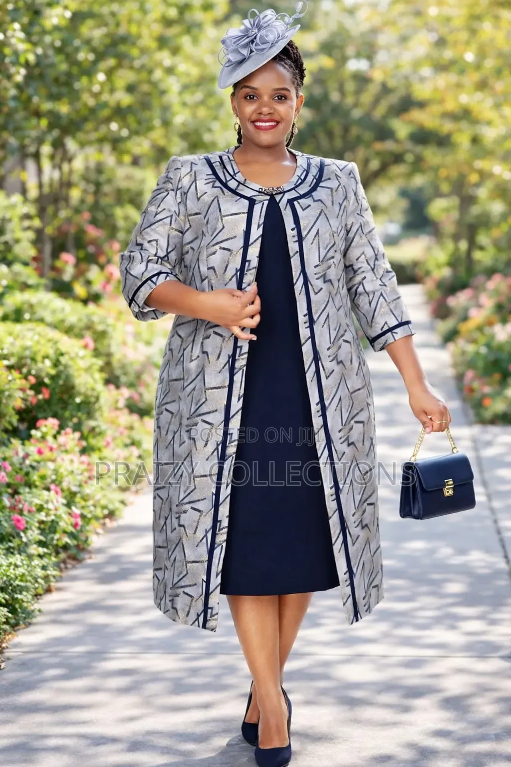 Mama's 2-Piece Set Dress+Long Coat