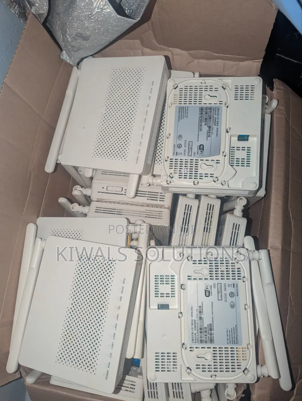 Faulty Huawei Hg8536m Fiber Routers (Outer Shell Is New)