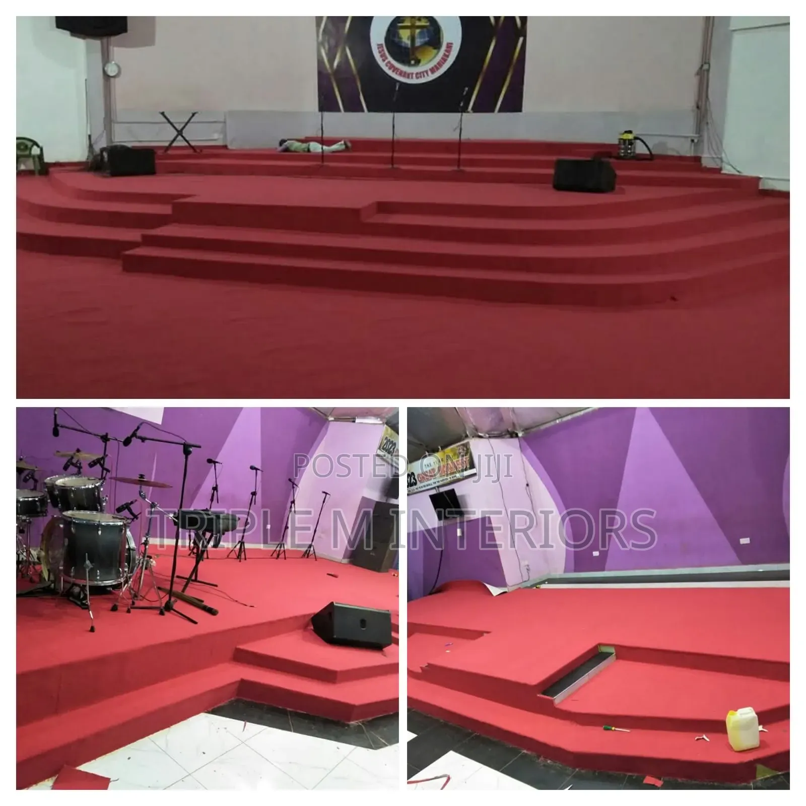 Prestige Worship Platform Flooring Solution
