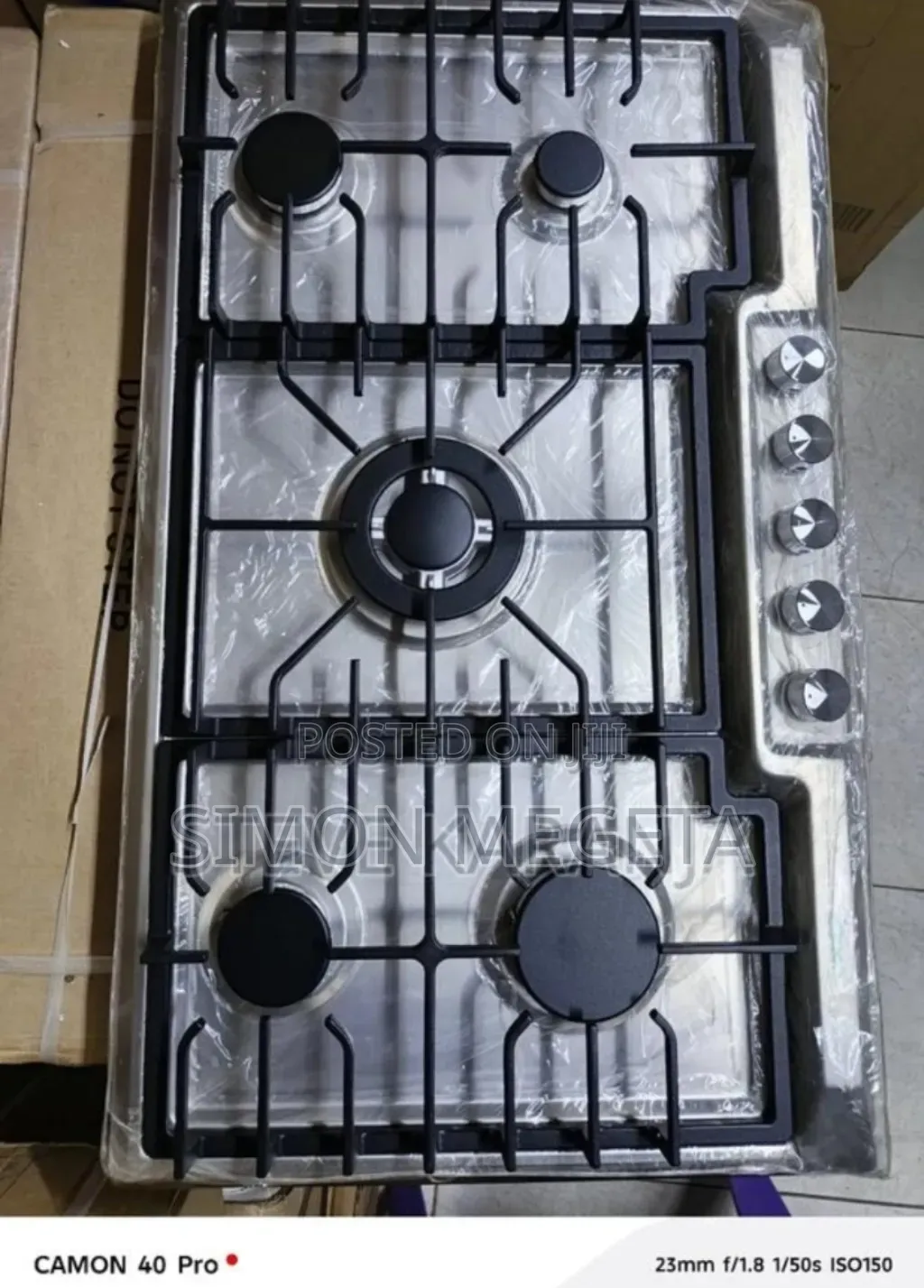 Automatic Ignition Bolesi 5burner in-Built Cooker