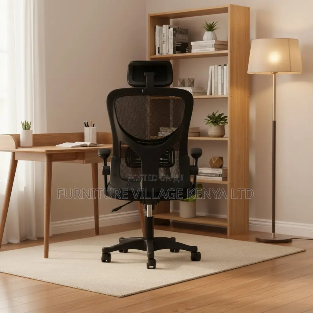 Swivel Adjustable Mesh Seat With Flip Armrest