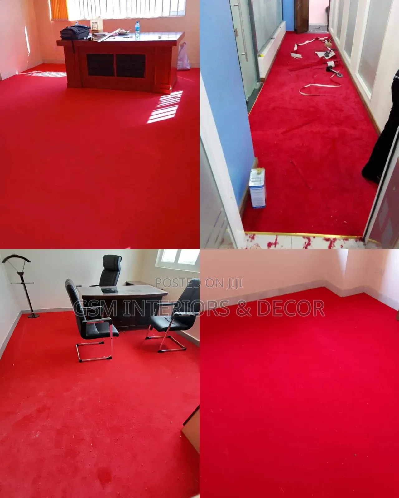 Premium Red Carpets and Wall to Wall Carpets for Executive Flooring