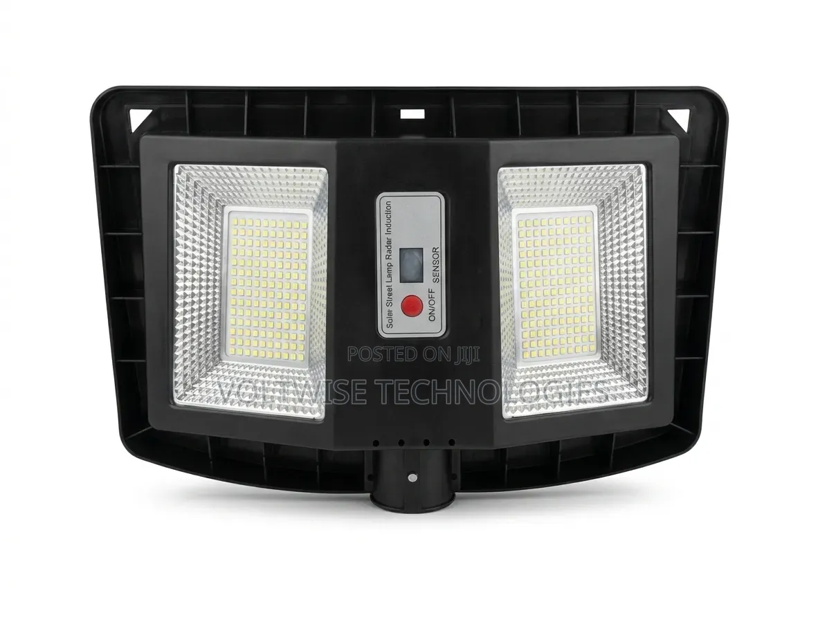 Dual-Panel Integrated Solar Street Lamp With Radar Motion Sensor