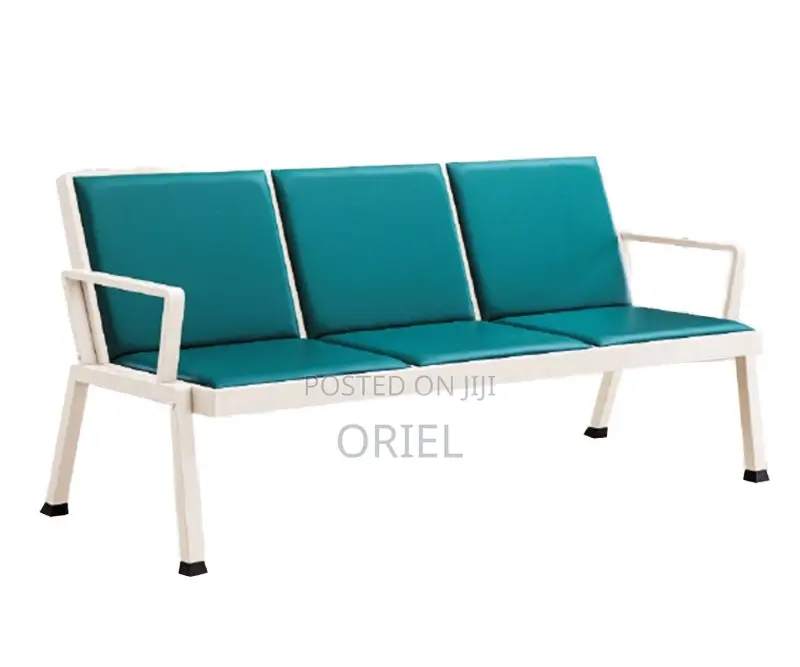Office Bench : Waiting Area Office 3-Linked Padded Bench