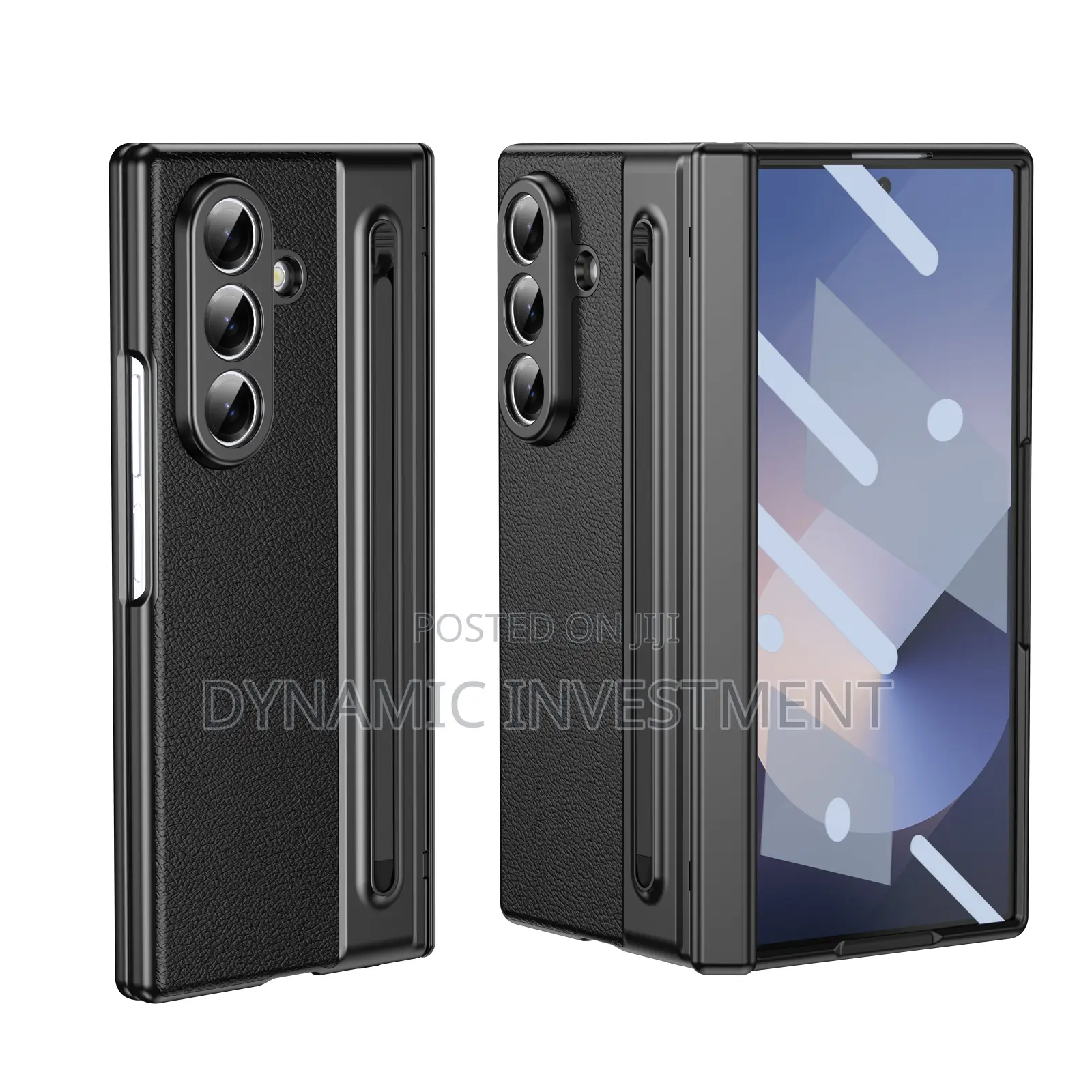 Samsung Galaxy Z Fold 7 Leather Case With Camera Protection