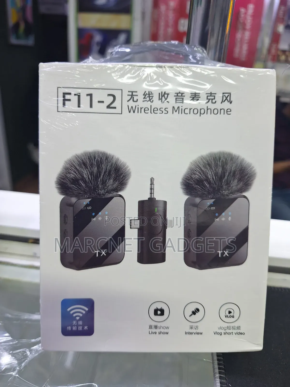 F11-2 Wireless Microphone for Interview Vlog Short Video and Interview