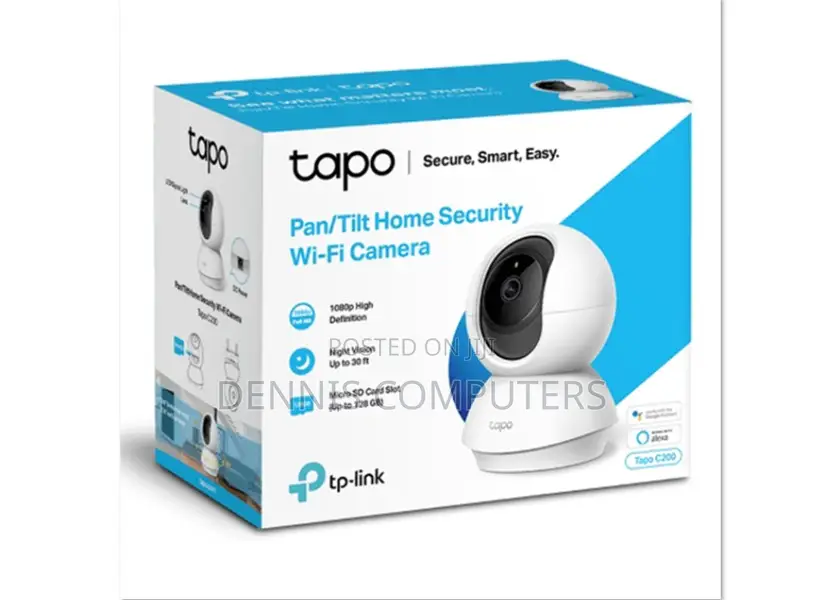 Tp Link Tapoc200 Pan/Tilt Home Security Wi-Fi Camera
