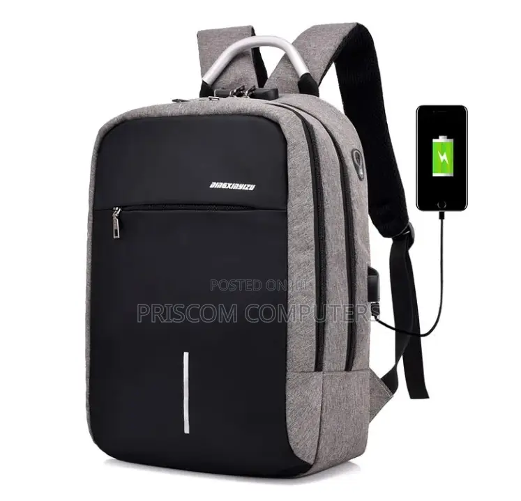 Antitheft Back Pack Laptop Bag With Usb Charging, Laptop Bag