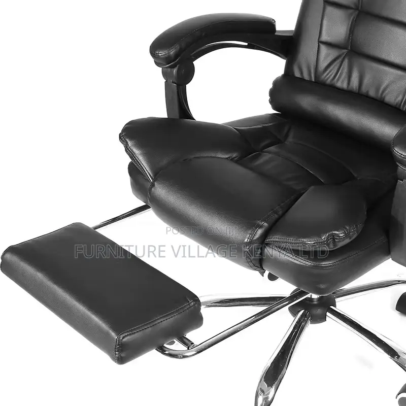 Executive Reclining Desk Chair With Footrest