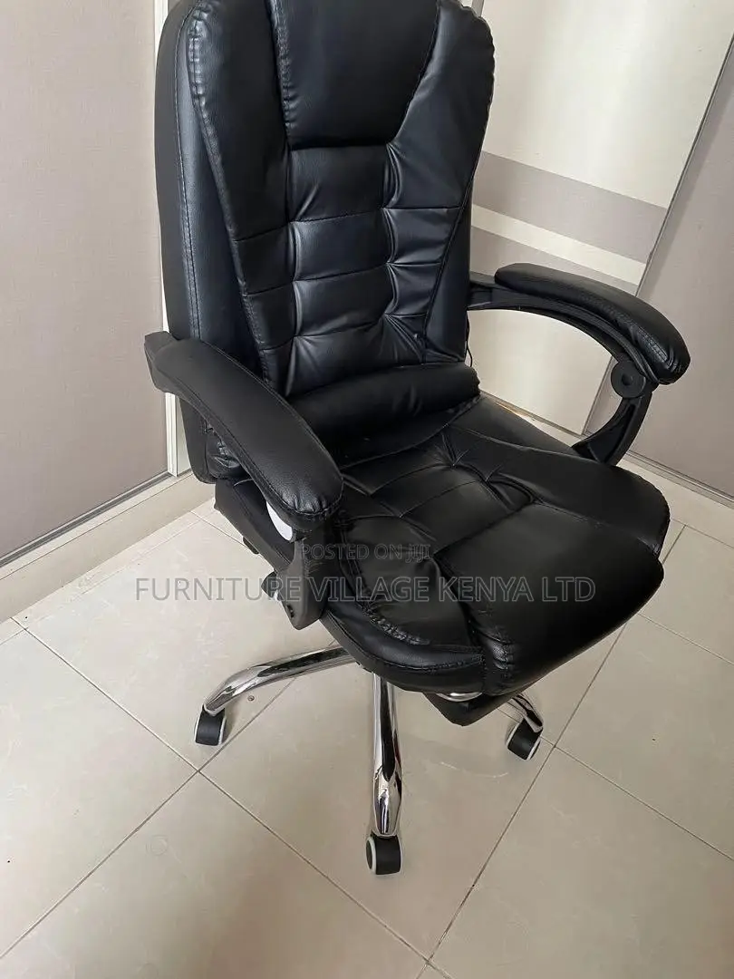 Executive Reclining Desk Chair With Footrest