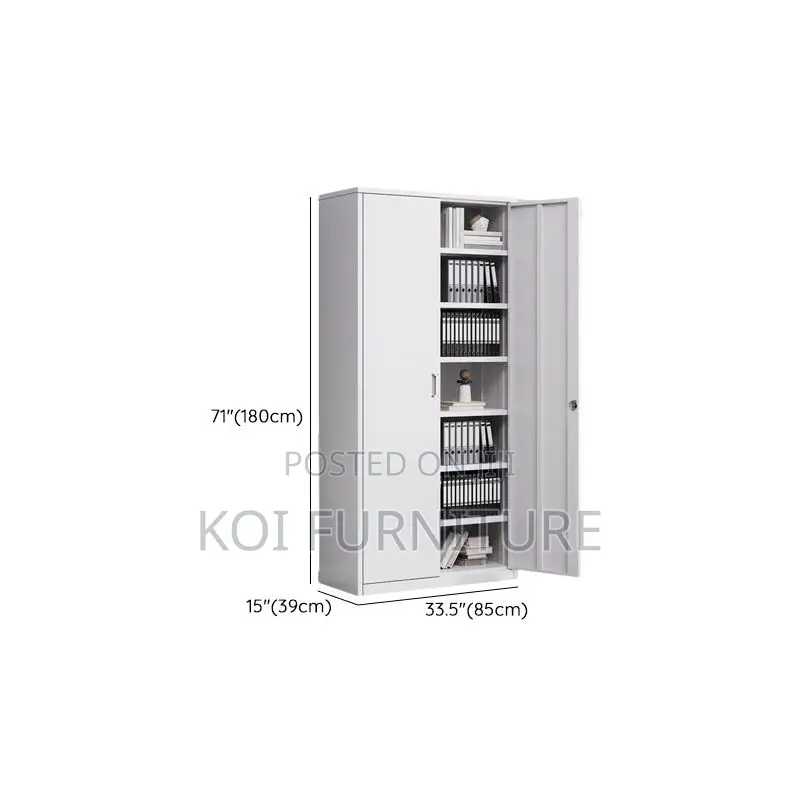Office Cabinets; Steel Cabinet With Adjustable Shelves Locking Doors