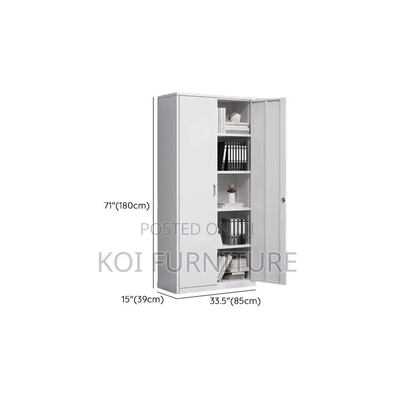 Office Cabinets; Steel Cabinet With Adjustable Shelves Locking Doors
