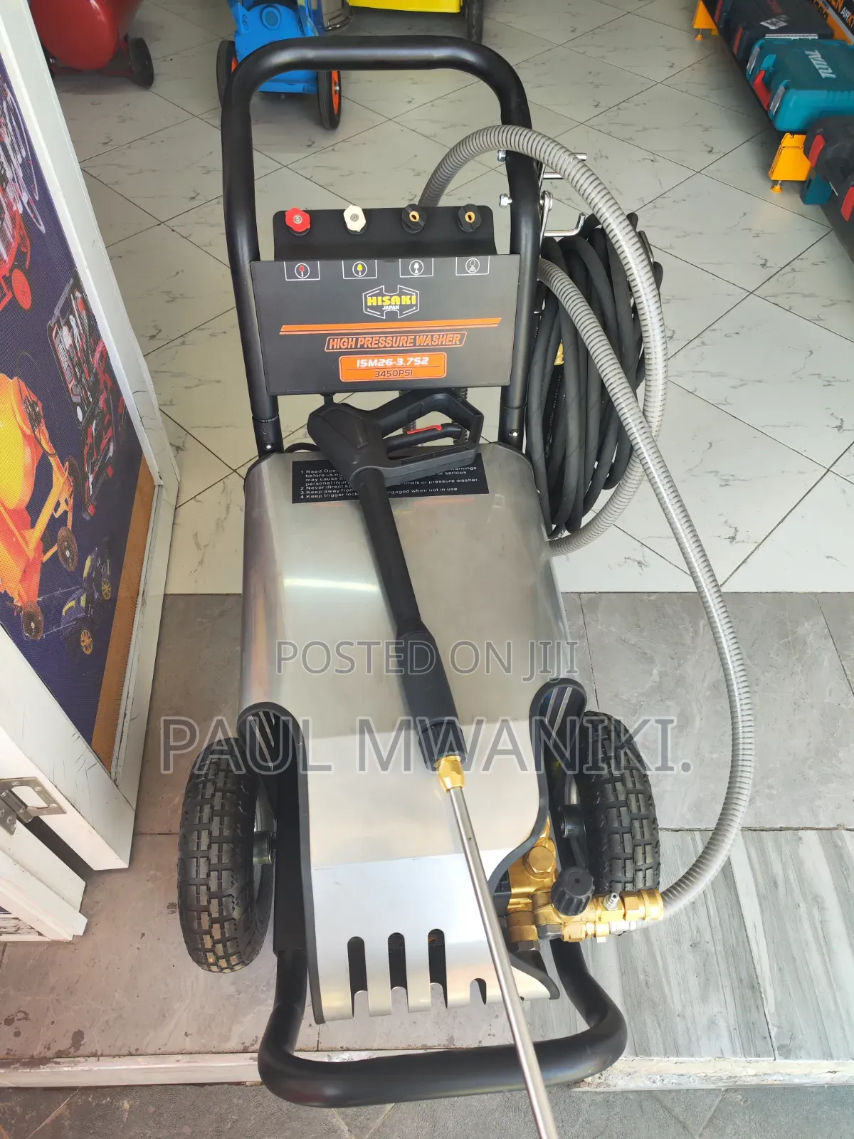 Hisaki Japan Industrial Electric Pressure Washer - 3450 Psi"
