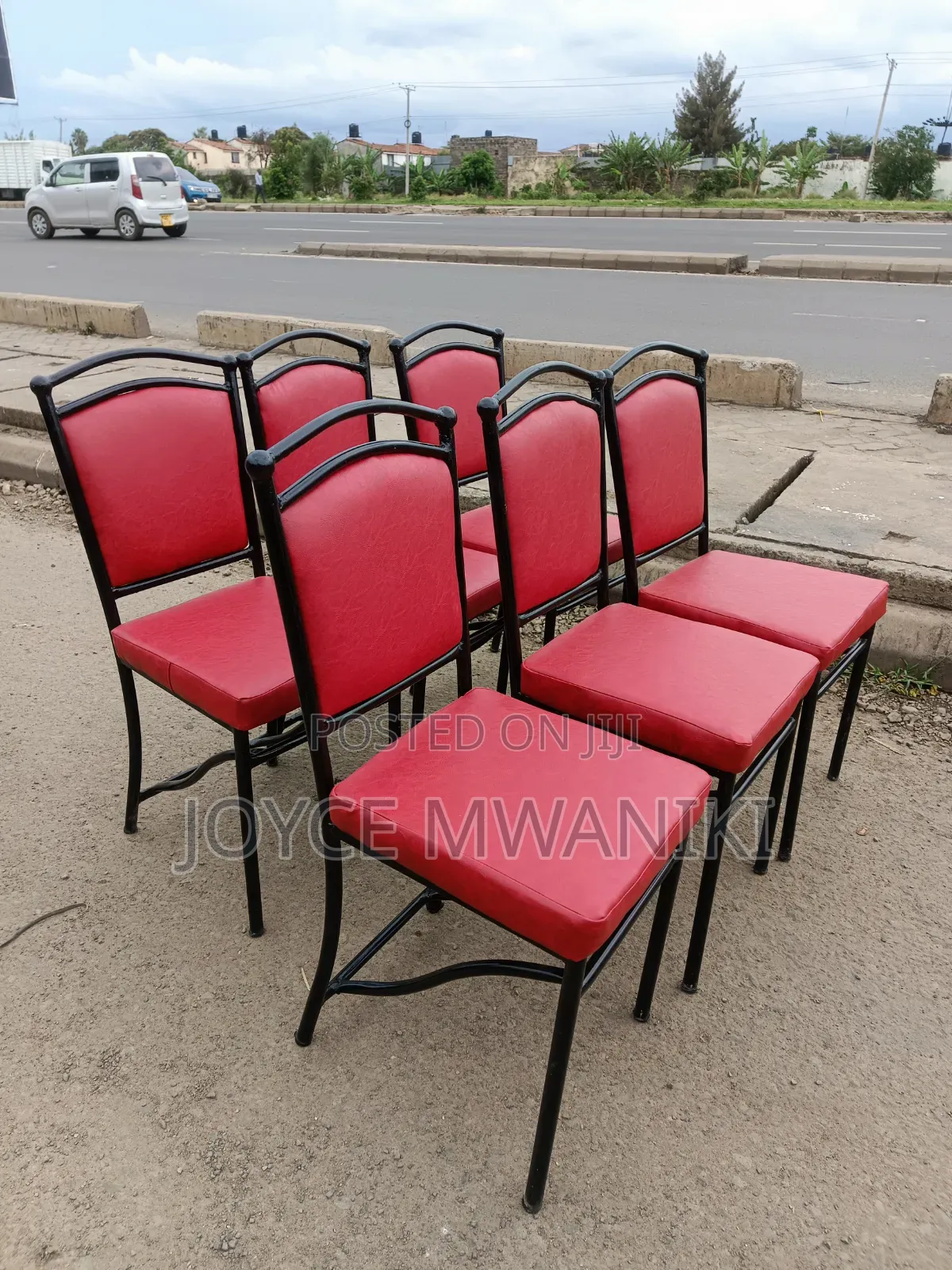 Hotel/ Restaurant Black and Red Balls Chairs