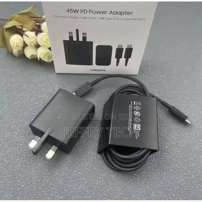 Samsung 45w Super Fast Charger – Usb Type-C Power Adapter Ultra-Fast C