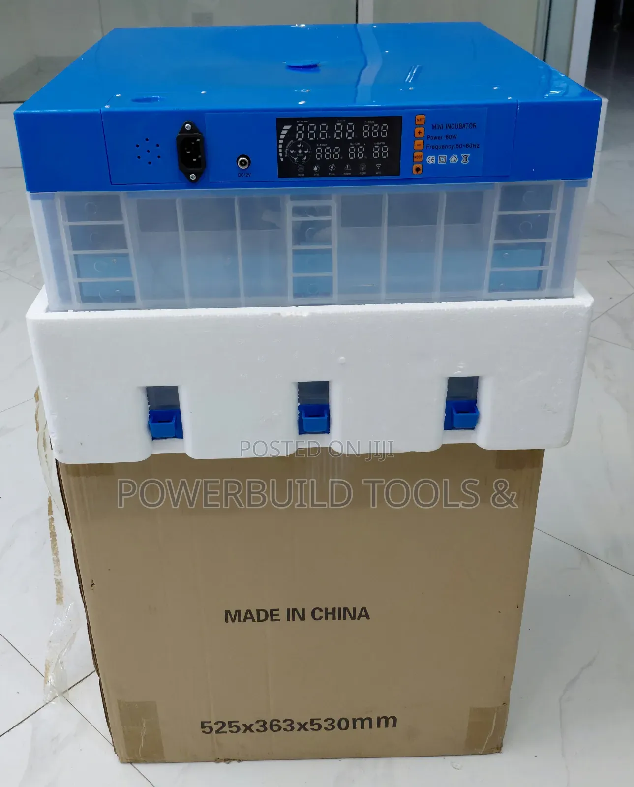 128eggs Automatic Incubator 80w/12v Ac/Dc