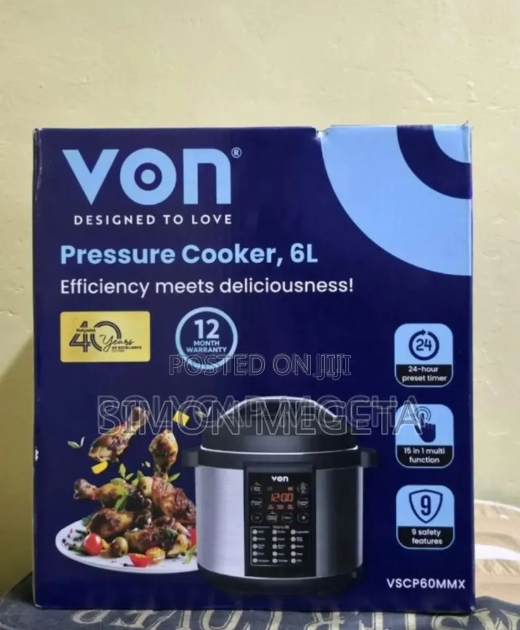 Large Capacity Von 6l Pressure Cooker