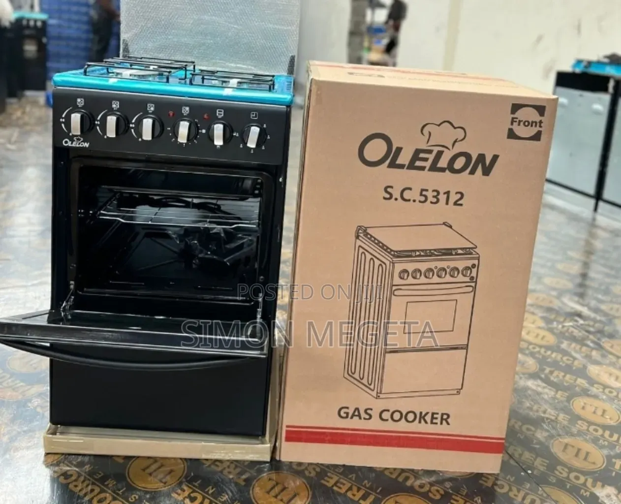 With 1year Warranty 50*55 Olelon Full Gas Standing Cooker