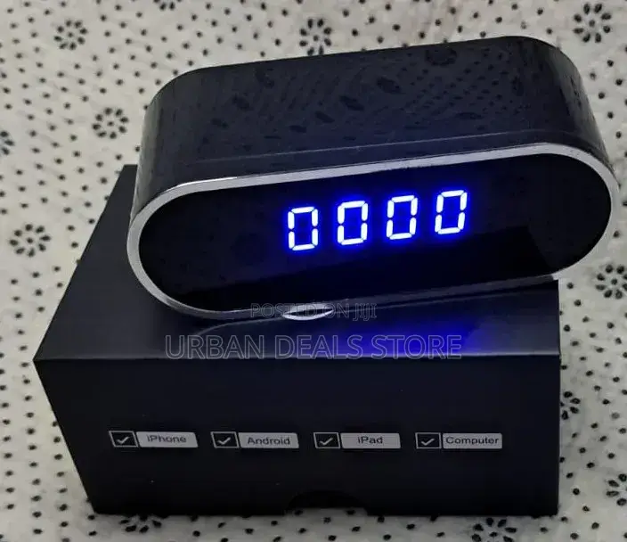 Table Clock Wifi Spy Camera