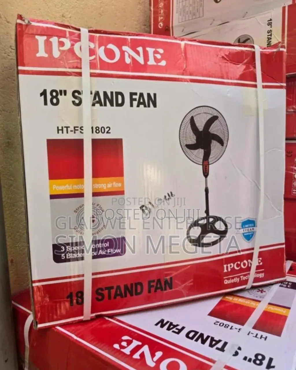 Strongest Ipcone 18inch Stand Fan