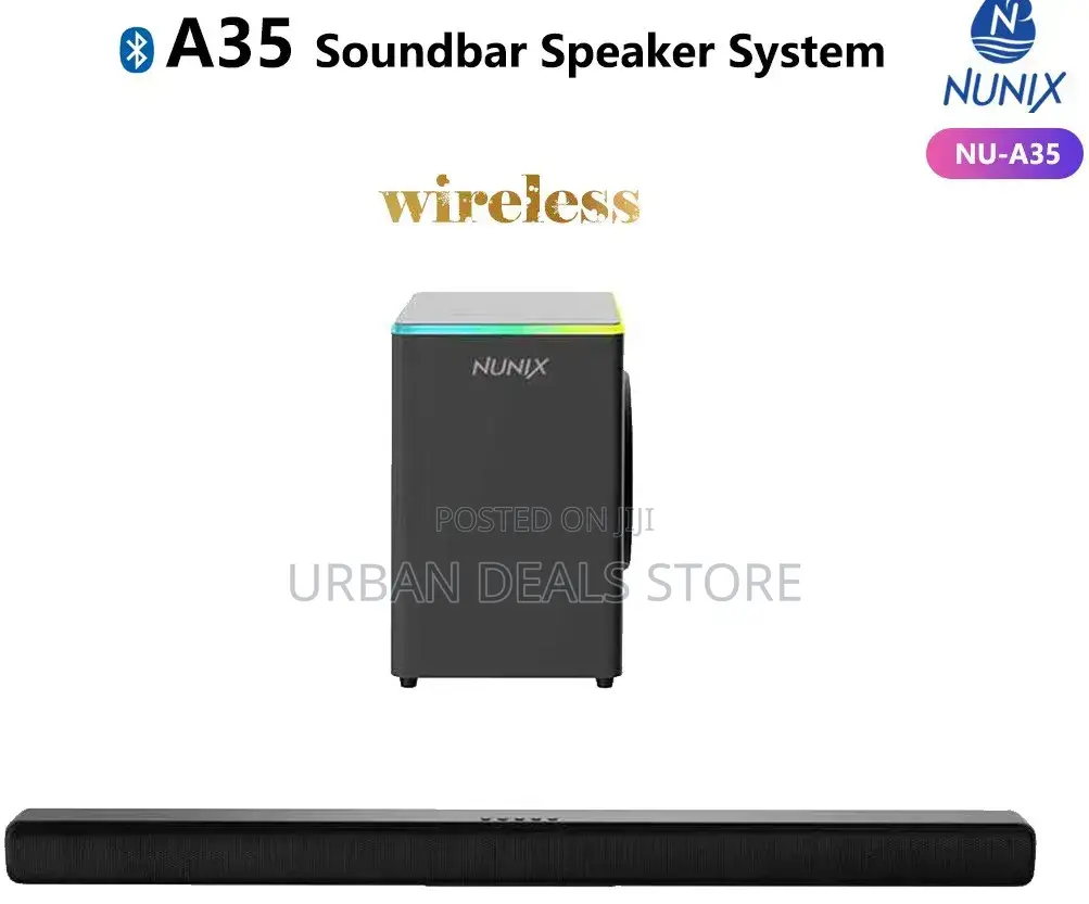 Nunix A35 Soundbar Wireless Speaker System