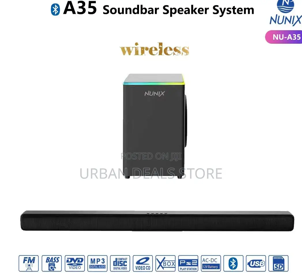 Nunix A35 Soundbar Wireless System