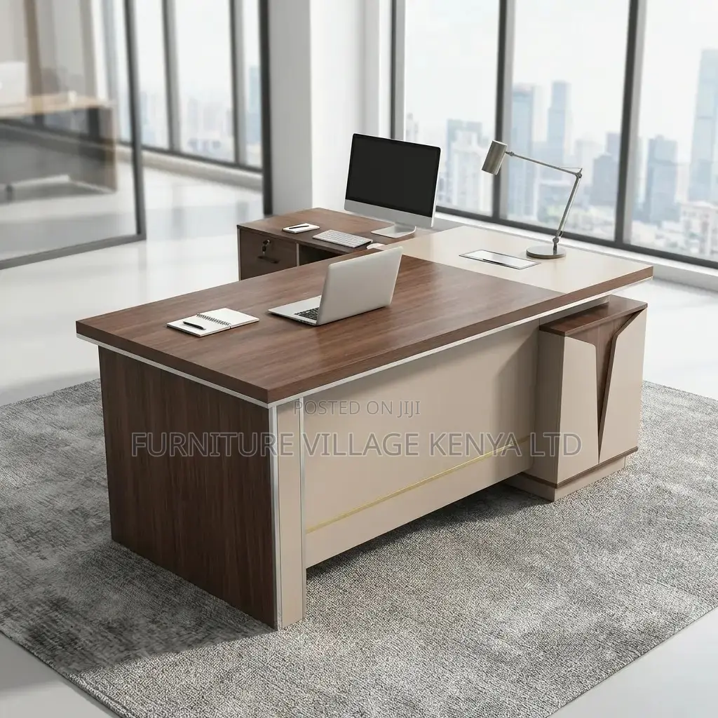 1.6 Meters Imported L-Shaped Boss Writing Table