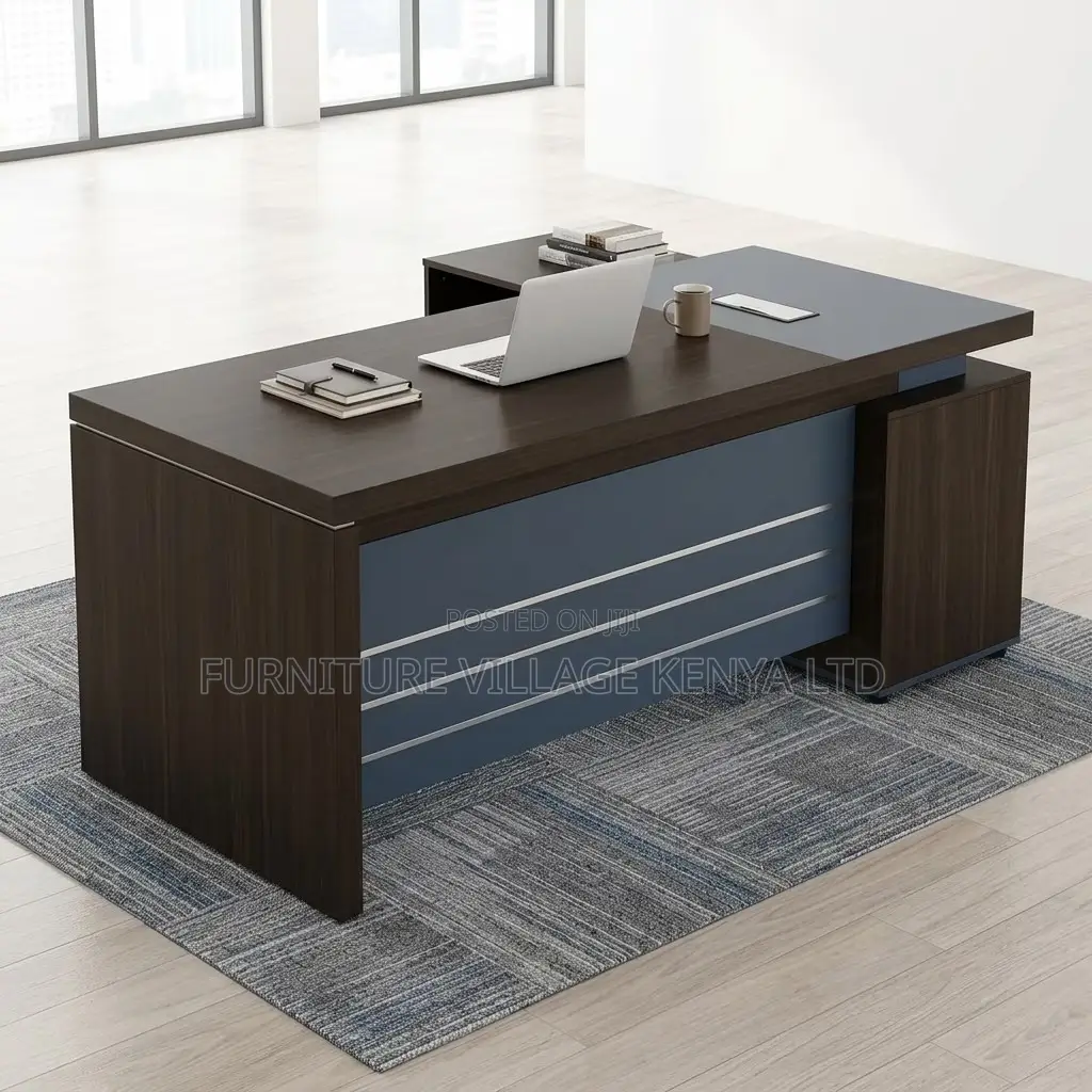 1800mm Imported Wooden Director's L-Shaped Desk