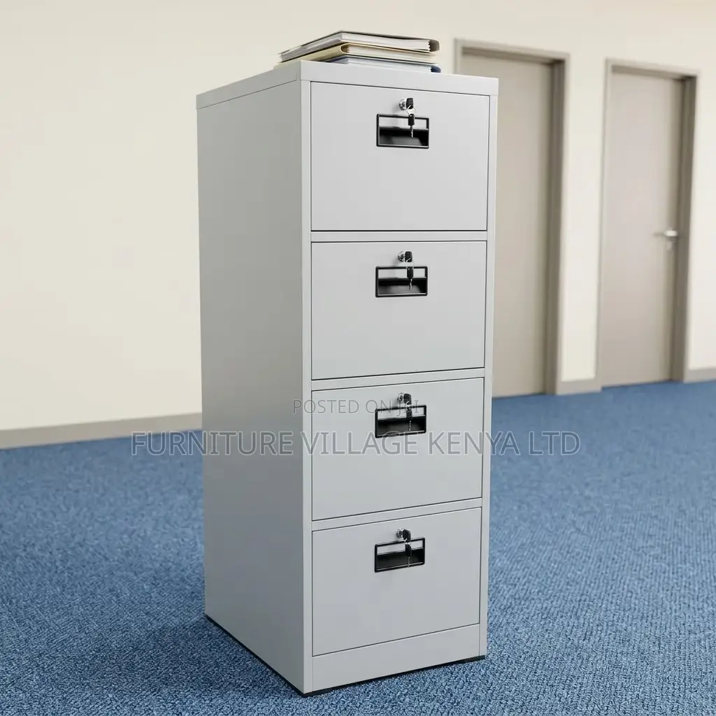 4-Drawer's Metallic Locker Cabinet With Keys